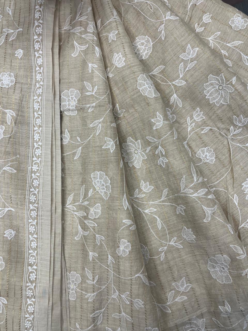 Munga Silk Fabric (Golden Beige)