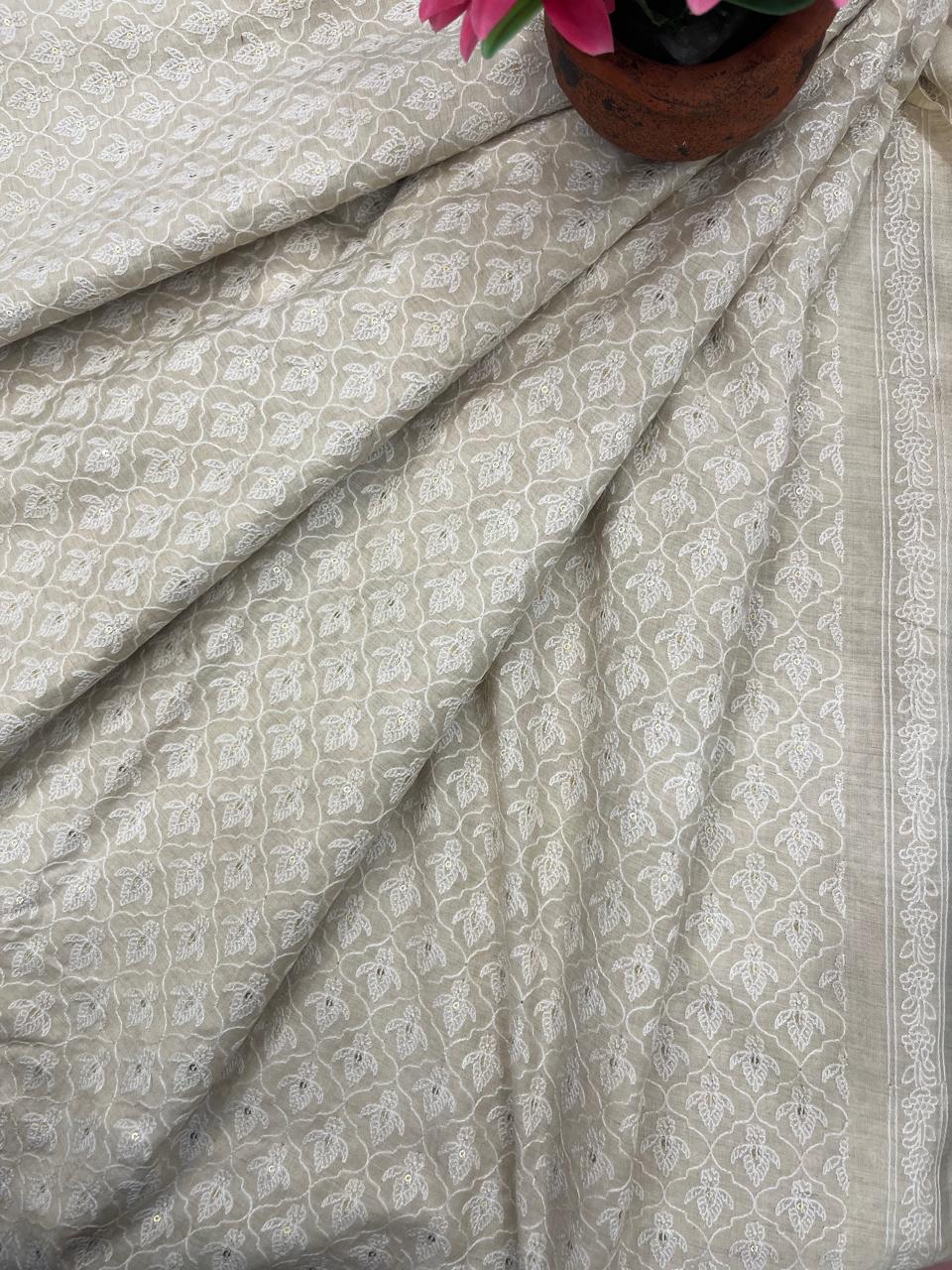 Munga Silk Fabric (Golden Beige)