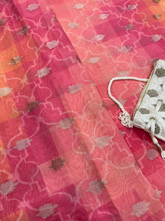 Pure Chanderi with Zari Butti