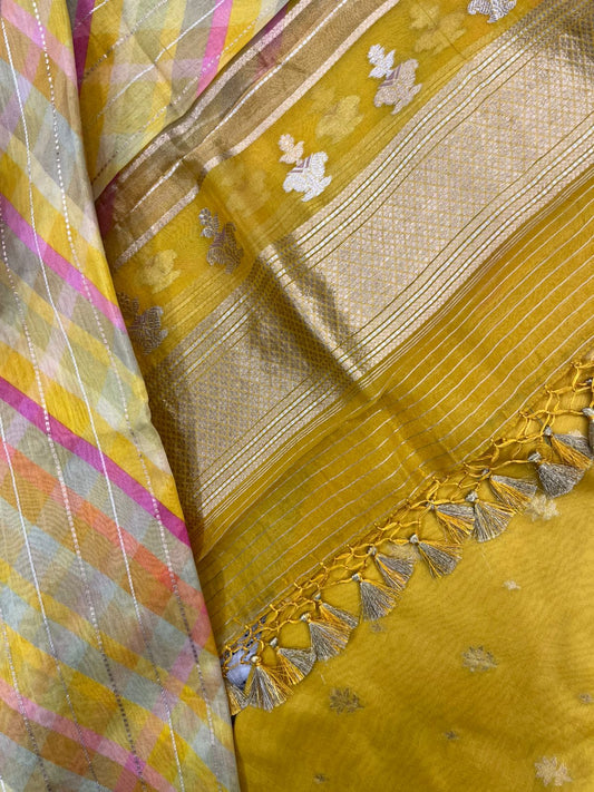 Banarasi Suit Set (Yellow)