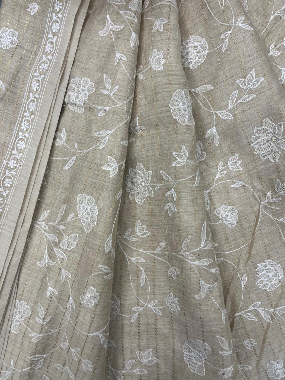 Munga Silk Fabric (Golden Beige)