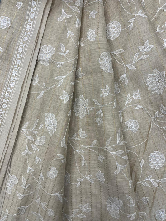 Munga Silk Fabric (Golden Beige)