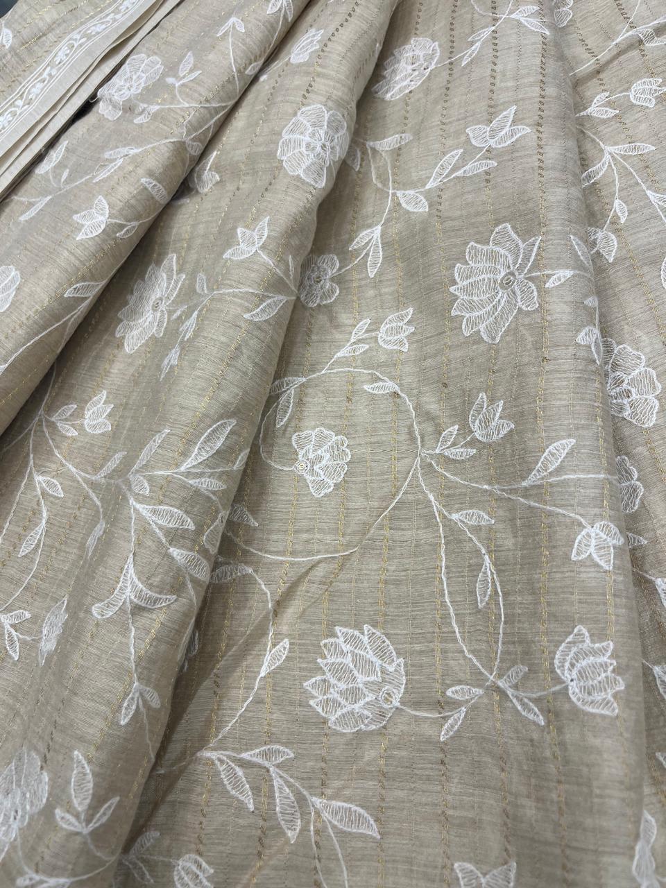Munga Silk Fabric (Golden Beige)