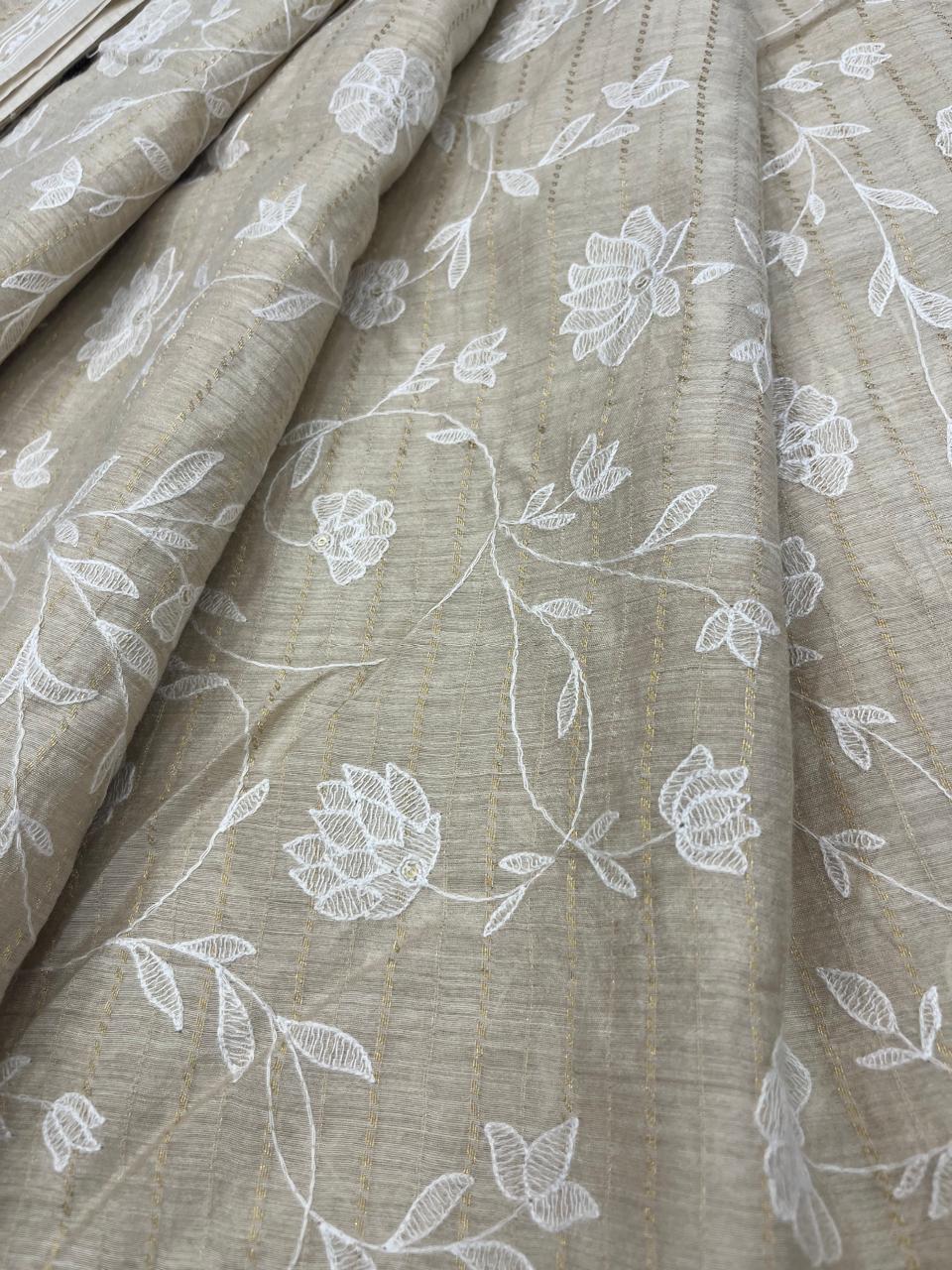 Munga Silk Fabric (Golden Beige)