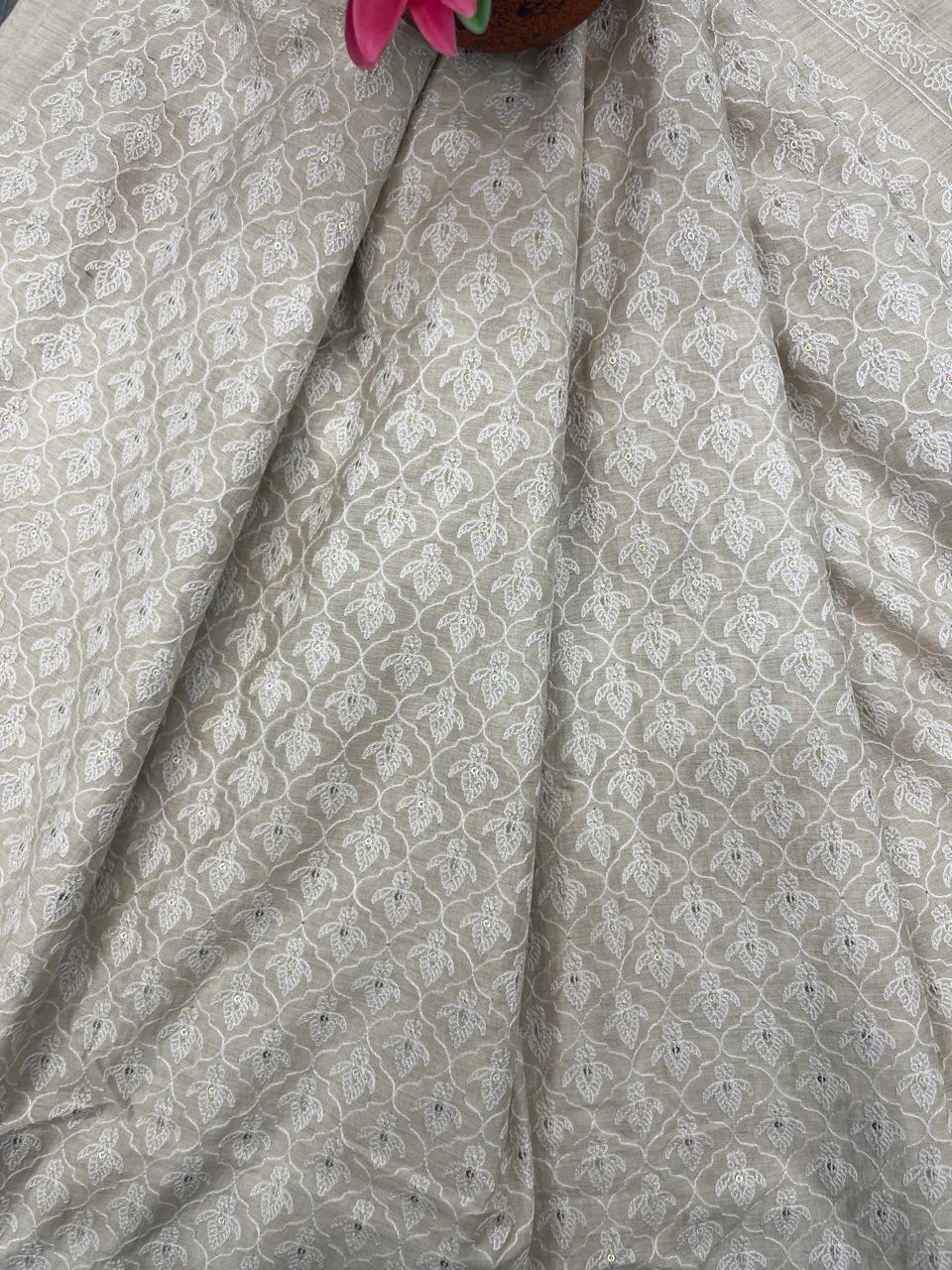 Munga Silk Fabric (Golden Beige)