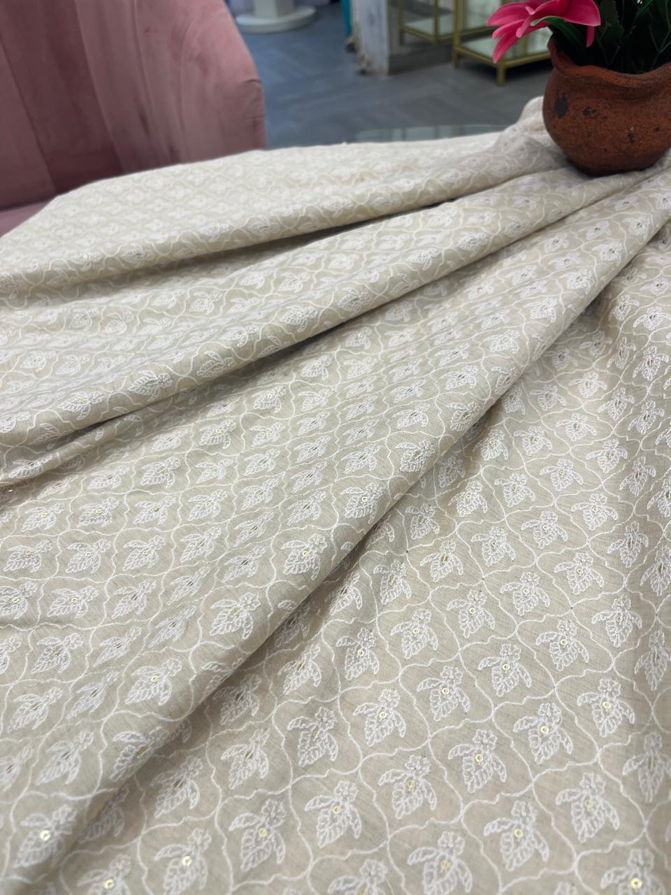Munga Silk Fabric (Golden Beige)