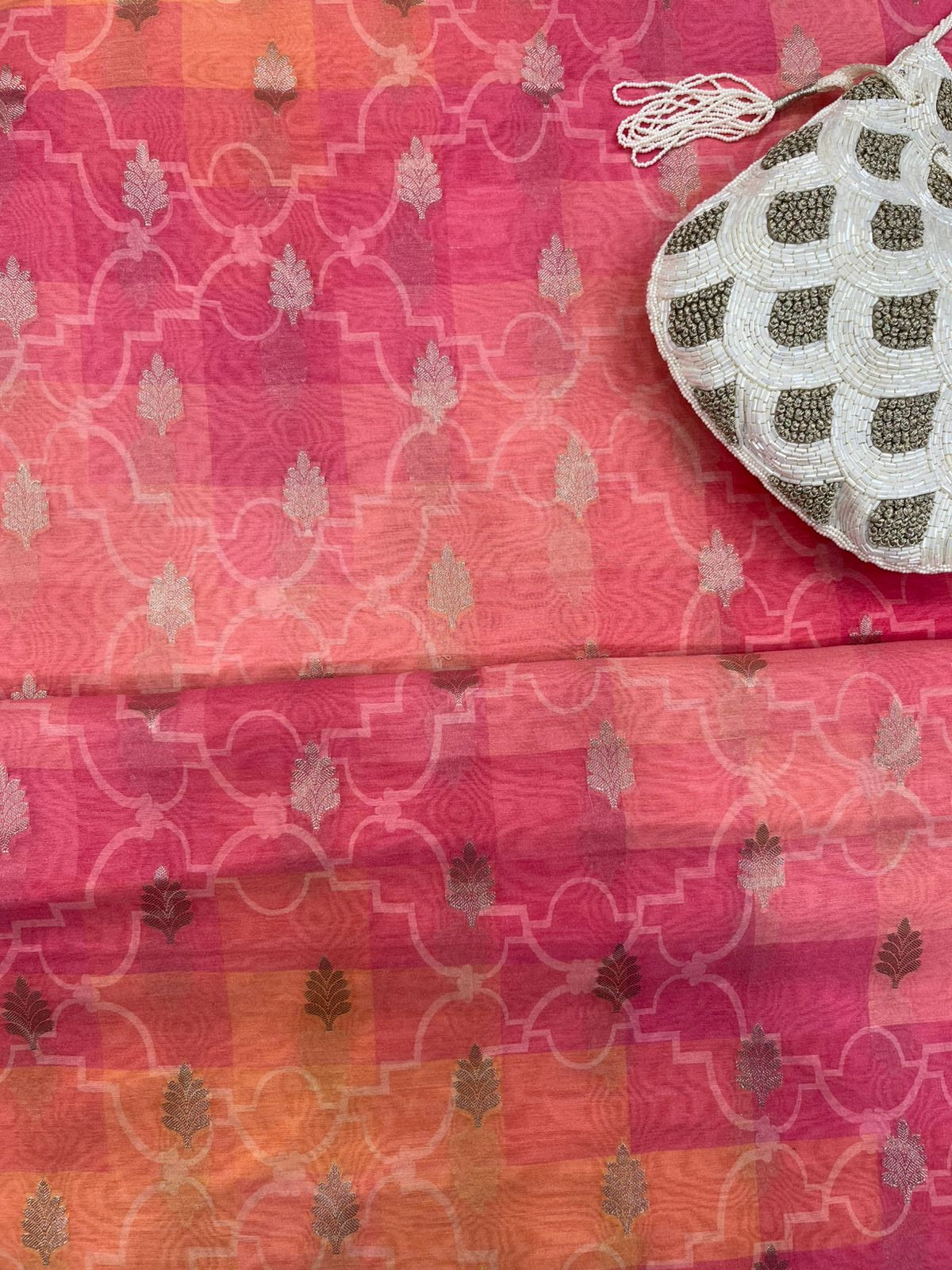 Pure Chanderi with Zari Butti