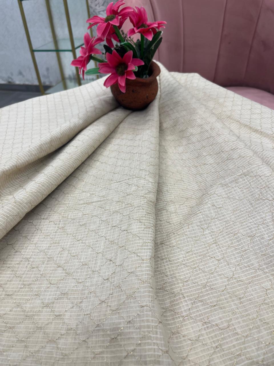 Munga Silk Fabric (Golden Beige)