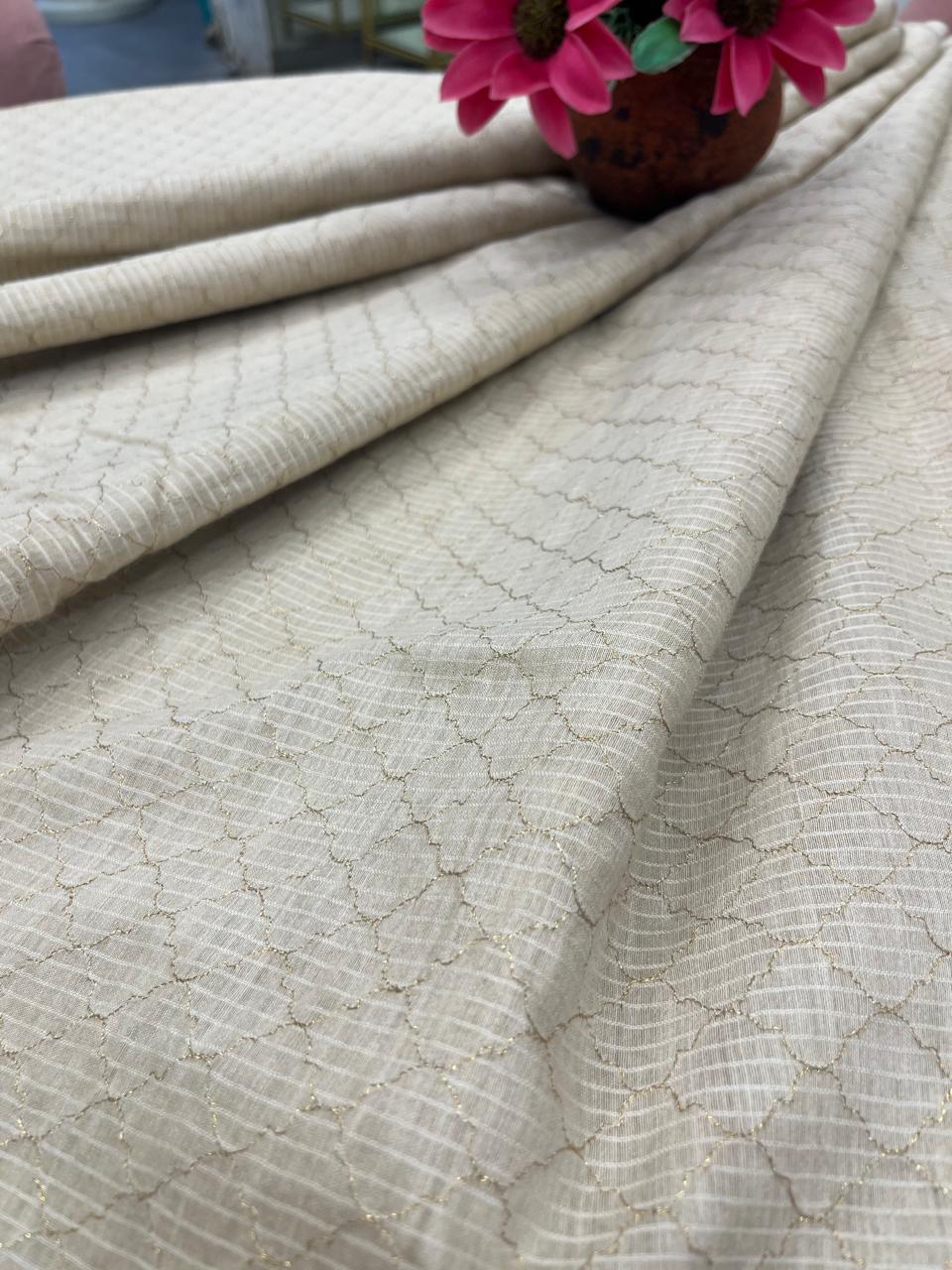 Munga Silk Fabric (Golden Beige)